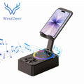 5-In-1 Wireless Bluetooth Audio Speaker with 3000Mah USB Charger, Colorful Lights, and Phone/Tablet Stand for Iphones