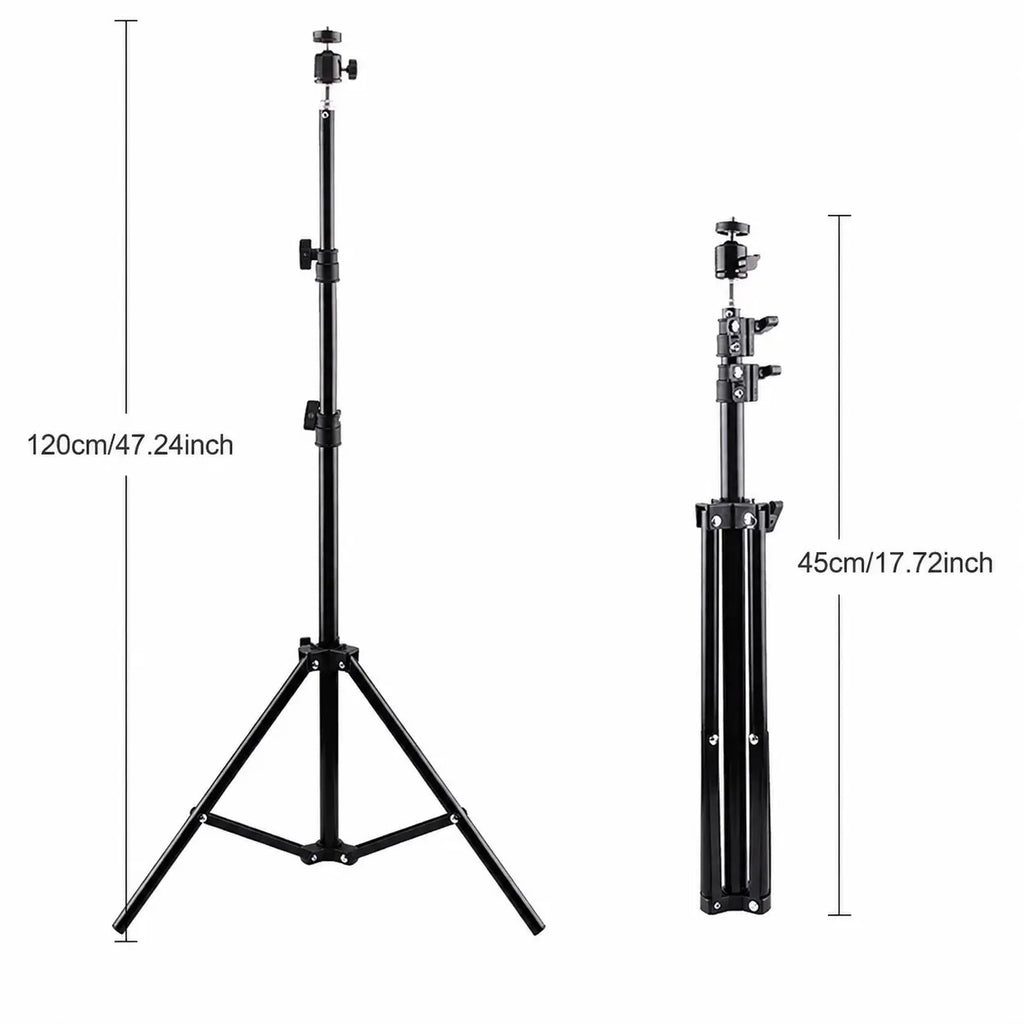 1.2M Portable Universal Tripod Stand, Adjustable Desktop Projector Mount, Home & Office Use, Camera Accessory, Global Selection
