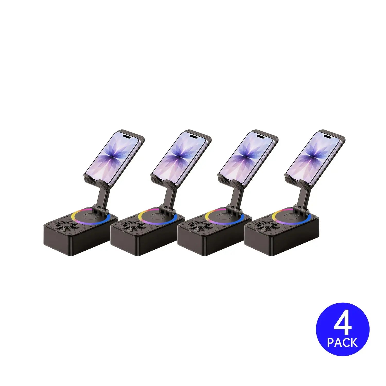 5-In-1 Wireless Bluetooth Audio Speaker with 3000Mah USB Charger, Colorful Lights, and Phone/Tablet Stand for Iphones