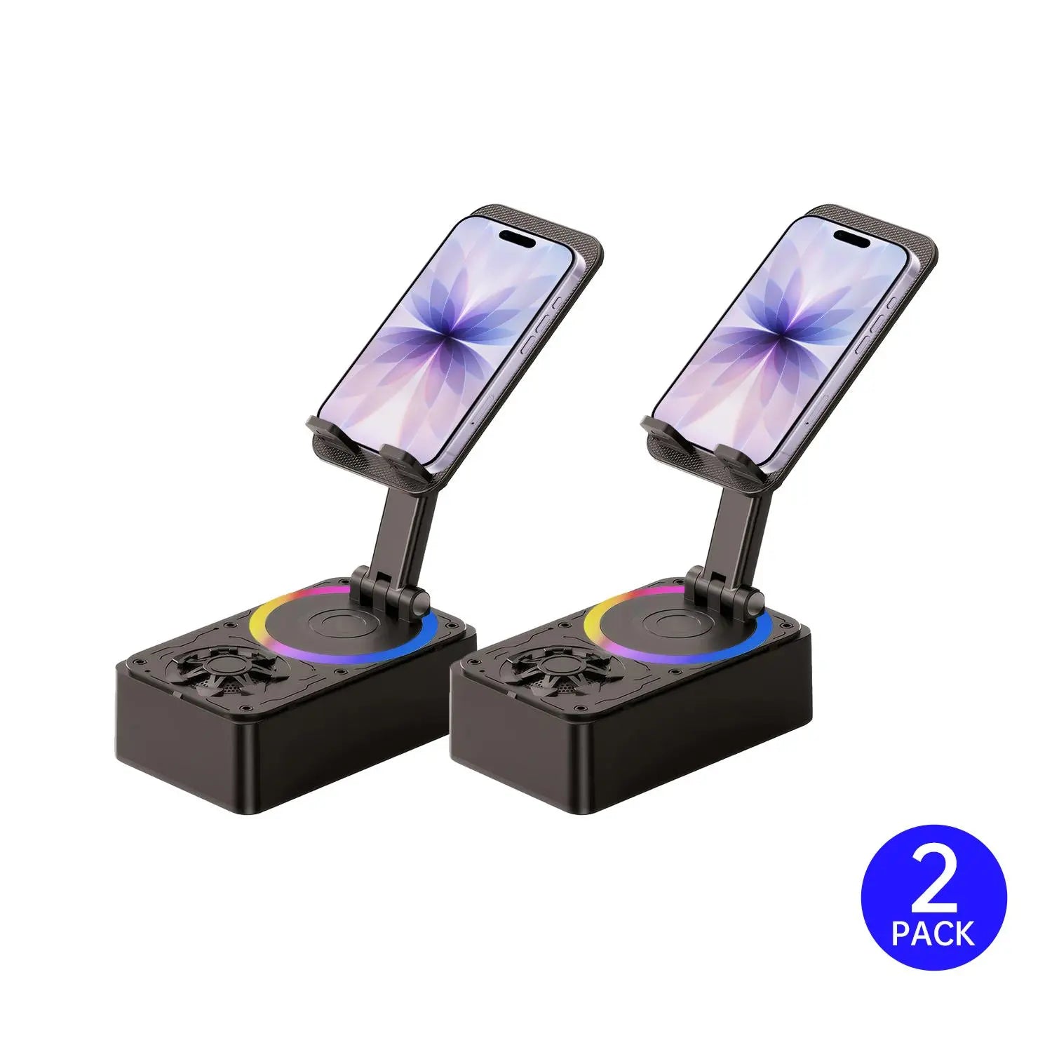 5-In-1 Wireless Bluetooth Audio Speaker with 3000Mah USB Charger, Colorful Lights, and Phone/Tablet Stand for Iphones