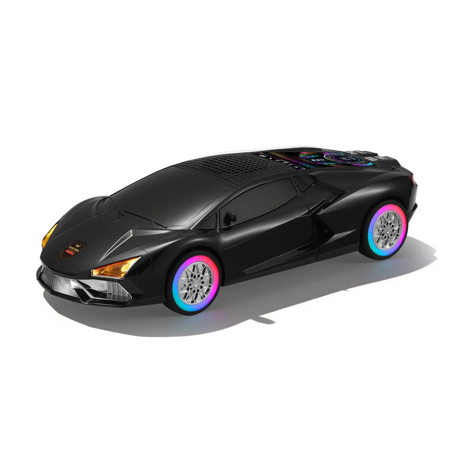 WSTER WS690 Racing Car Model Bluetooth Speaker RGB LED Wheels Hifi Audio Fathers Day Gift Men Desk Decor Wireless
